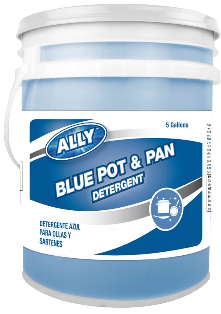DETERGENT POT & PAN BLUE